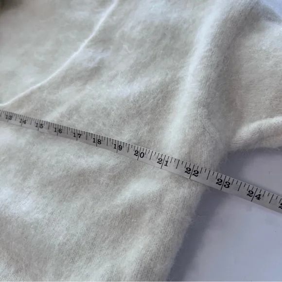 Sezane Sz S Denisa Baby Alpaca  Sweater Ecru Cream - Picture 10 of 11